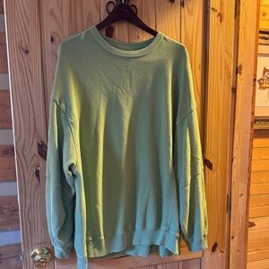 Aerie Light Green oversized Sweatshirt